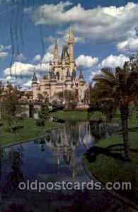 Cinderella Castle Disney 1975 crease top right edge, light postal marking on ...