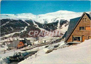 Postcard Modern Super Besse The chalets on the slopes