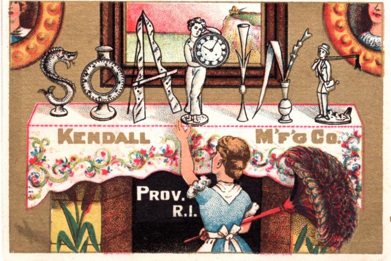 VICTORIAN TRADE CARD,  SOAPINE, CHARLOTTE PERKINS GILMAN.