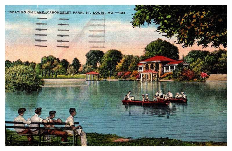 Postcard BOAT SCENE St. Louis Missouri MO AQ6278 | United States - Missouri  - St. Louis, Postcard / HipPostcard