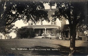 East Sullivan Maine ME The Maples c1910 Real Photo Vintage Postcard 