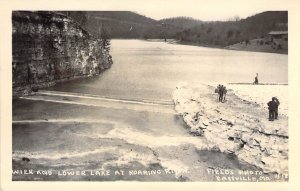 RPPC,Fields #18, Wier and Lake, Roaring River, Cassville, MO, Old Post Card