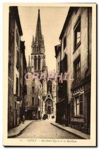 Old Postcard Nancy Rue Saint Epvre And The Basilica