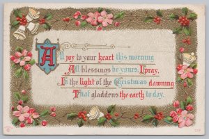 Holiday~Sander~Joy To Heart This Christmas~Pink Flowers~Bells~Berries~PM 1911 PC