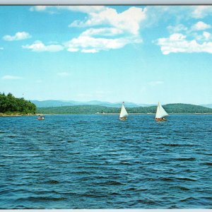 c1960s Fryeburg, ME Lovewell Lake Westward Sailboats Photo by George French A197