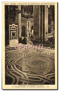 Postcard Old Paris Basilique du Sacre Coeur in Montmartre heart of Mosaique