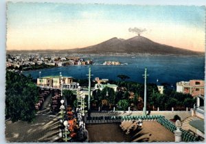 Postcard - General view from Orange Gardens - Naples, Italy
