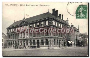 Old Postcard Amiens Hotel Post and Telegraphs