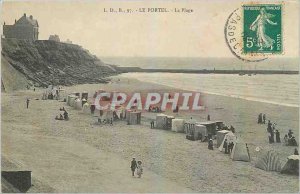 Old Postcard Le Portel The Beach