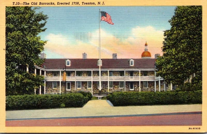 New Jersey Trenton The Old Barracks Erected 1758 Curteich