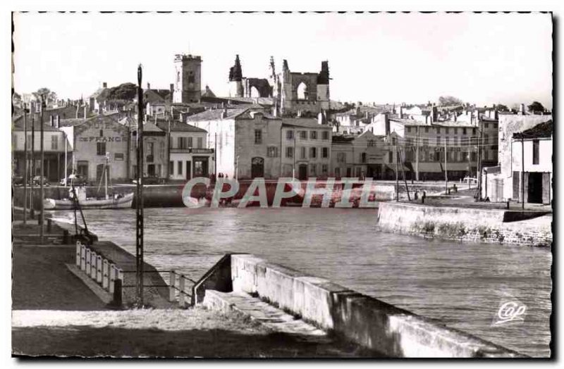 Postcard Old Saint Martin de Re View of the port and the city