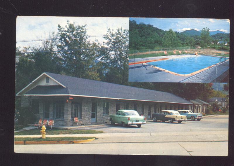 GATLINBURG TENNESSEE REAGAN'S TOURIST COURT MOTEL ADVERTISING POSTCARD CARS