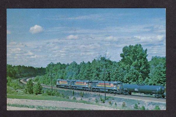 VA Seaboard Coast Line Railroad Train Collier yd nr Petersburg VIRGINIA Postcard