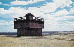 Replica of Block House at Old Fort Lincoln near Mandan North Dakota