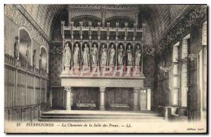 Old Postcard Pierrefonds The Chimney De La Salle Des Preux