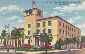 Florida Orlando U S post Office Building The City Beautiful 1953