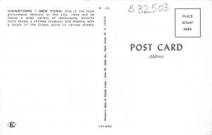 B32503 China Town New York     usa