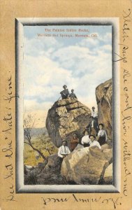 The Painted Indian Rocks MURRIETA HOT SPRINGS, CA 1912 Vintage Postcard