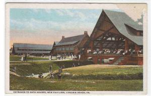 Pavilion Bath Houses Virginia Beach Virginia 1926 postcard