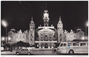 RP; GYOR, Hungary; Night View, Varosi Tanacshaz, 30-50s