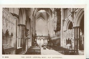 Cambridgeshire Postcard - The Choir Looking West, Ely Cathedral - RP  Ref 18959A