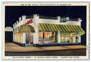 c1940 Kent's Restaurants Atlantic City Central City North Carolina NC Postcard