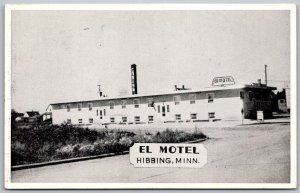 Hibbing Minnesota 1940s Postcard El Motel Court