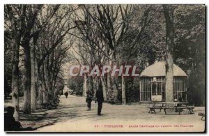 Toulouse - Central Allee the Jardin des Plantes - Old Postcard