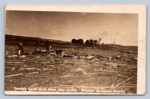 J90/ Castle Rock Minnesota RPPC Postcard? C1920 Tornado Disaster  382