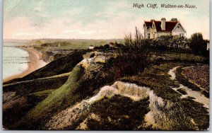 1910's High Cliff Walton-On-Naze Essex England Residence Posted Postcard