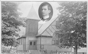 F80/ Corlet Cleveland Ohio Postcard Mars Hill M.E. Church c1910