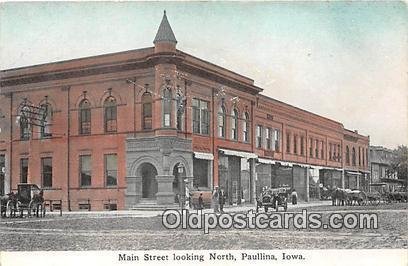 Main Street Paullina, Iowa, USA Unused 