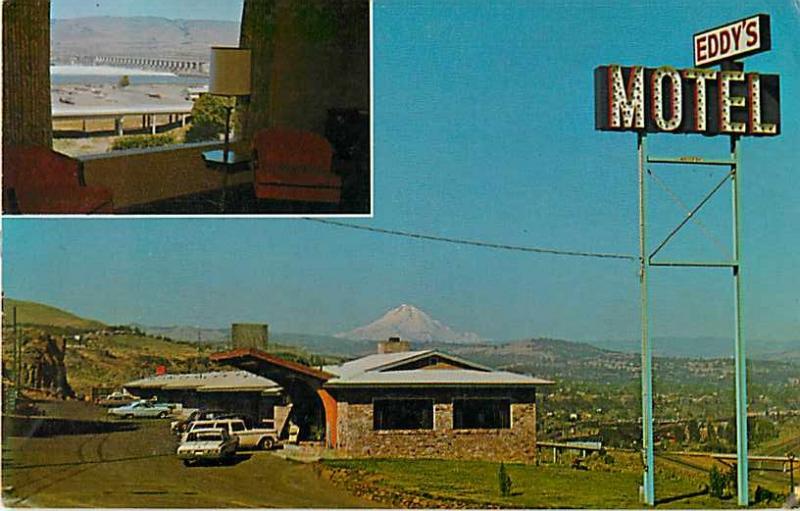 Eddy's Motel S.E. Frontage RD The Dalles Oregon OR Postcard