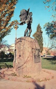 Vintage Postcard Monument To The Raising Bear Flag Sonoma California CA