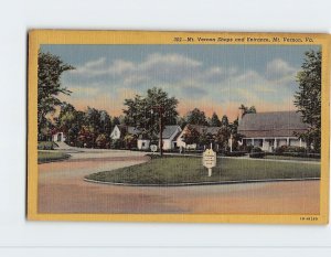 Postcard - Mount Vernon Shops and Entrance - Mount Vernon, Virginia