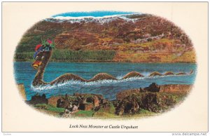 Loch Ness Monster at Castle Urquhart, Scotland, 40-60s
