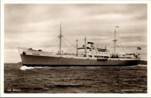 MS Magne Stockholms Rederi Ab Svea Ship Vintage RPPC 09.96