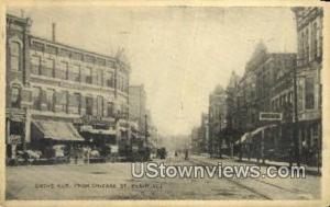 Grove Ave St. Elgin IL Postal Used Unknown