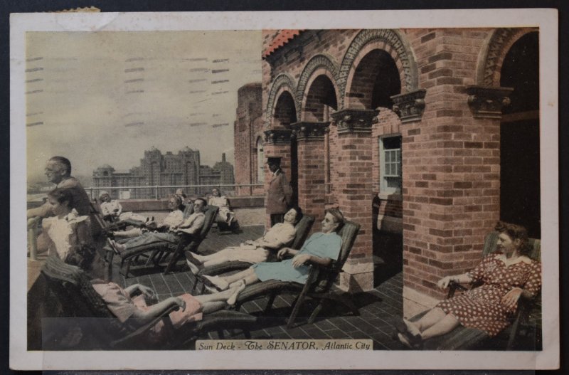 Atlantic City, NJ - Sun Deck, The Senator - 1948