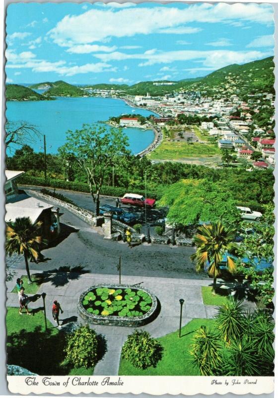 The Town of Charlotte Amalie St. Thomas  US VIrgin Islands 1970s