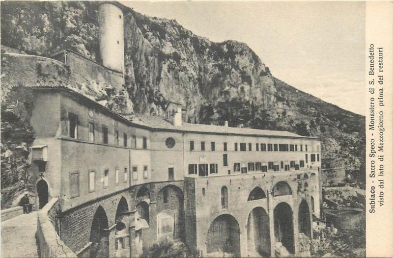 Lot 9 postcards Subiaco il Sacro Speco Shrine of the Sacred Cave of St. Benedict