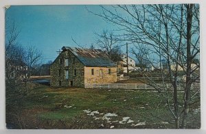 East Berlin Pa Old Stone Building with Mill Built 1794 Pennsylvania Postcard S15