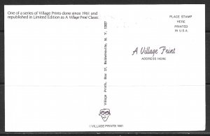 New York, Findley Lake - Greetings From - Villiage Print Classic - [NY-265]