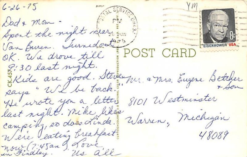 Dutch Pantry, Restaurant Findlay, Ohio OH Postcard