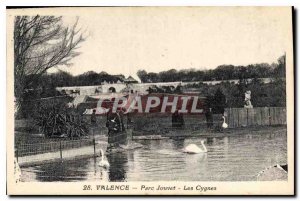 Old Postcard Valencia Park Jouvet Les Cygnes