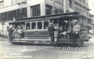 Real Photo - Cable Car San Francisco, CA, USA Unused 