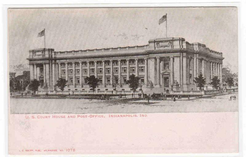 Court House Post Office Indianapolis Indiana 1905c postcard