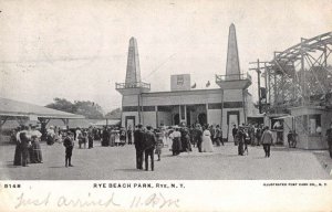 Rye Beach New York Pleasure Park Vintage Postcard AA29276