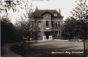 Netherlands Hansweer Belg Consulaat  Vintage RPPC C089