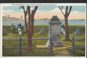 America Postcard - Fort Armstrong, Rock Island Arsenal, Illinois 1898